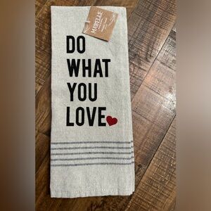 Do what you love kitchen cotton kitchen towel 15" x 25"